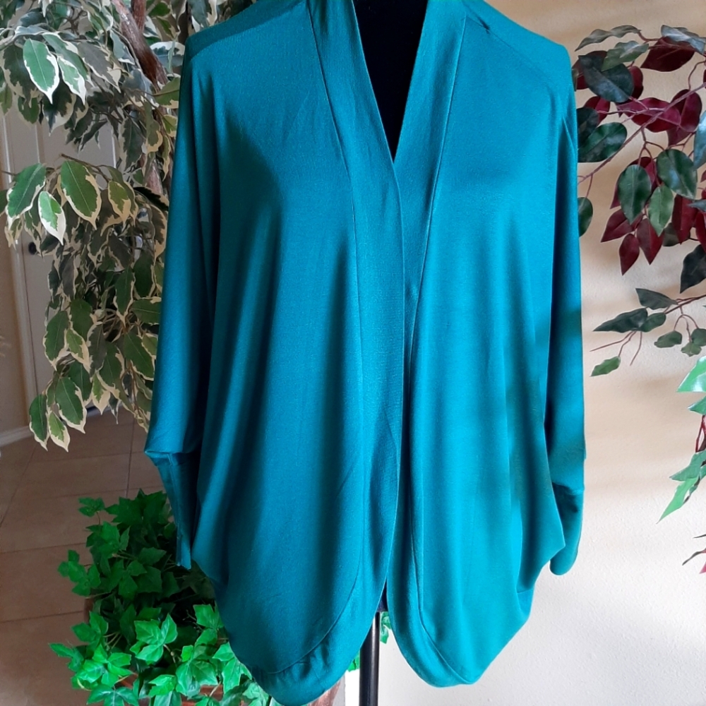 Zenana, Wrap Me Up Cardigan, Size Medium,  Color:Green Brand: Zenana